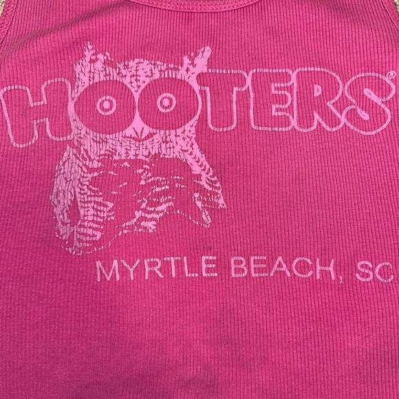 VINTAGE Kavio Hooters Tank Top Womens Size L Pink - Picture 7 of 7